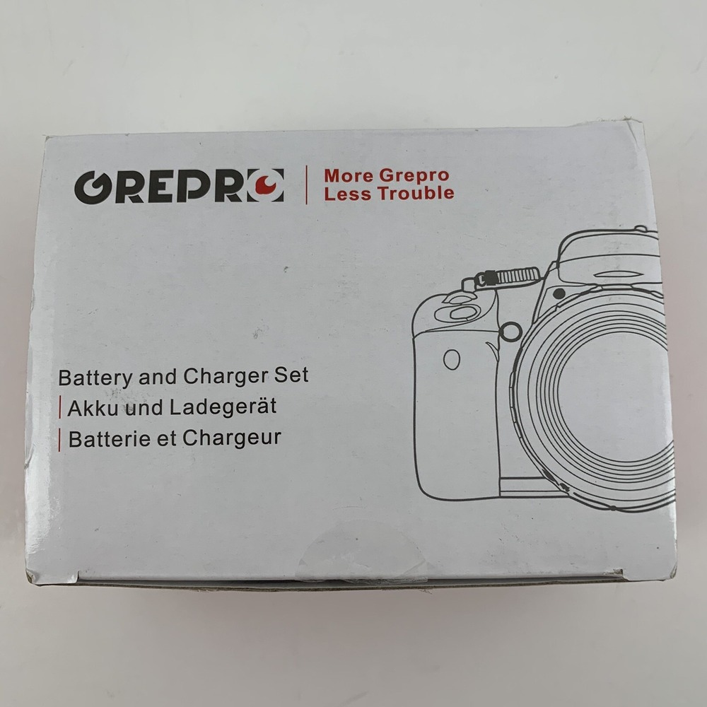 Grepro Dual Battery Charger With 2 Pack Rechargeable Lithium-Ion NP-W126 Battery